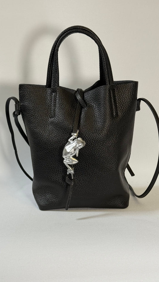 Bolso BIJOU negro plata