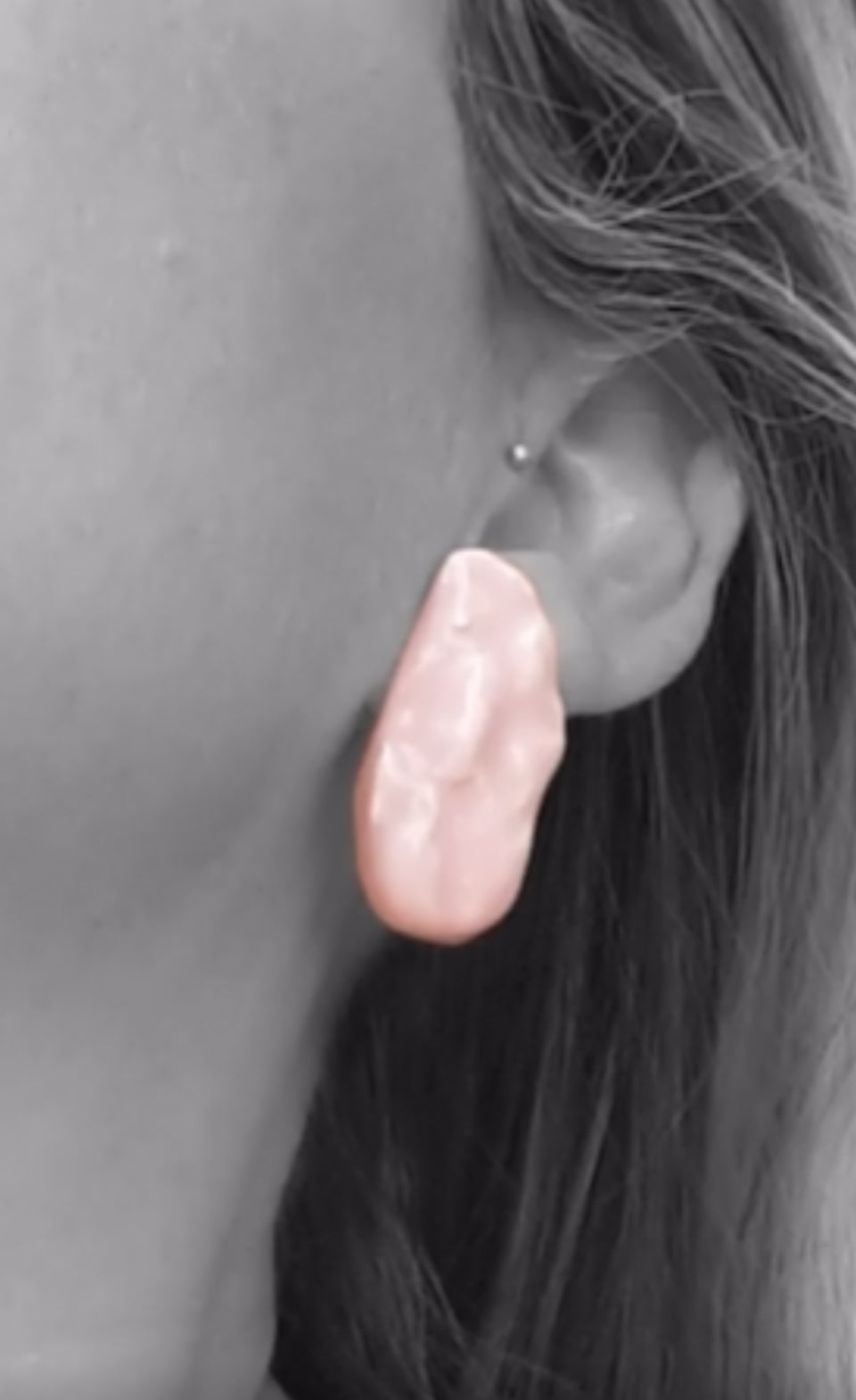 Pendientes chicles de fresa