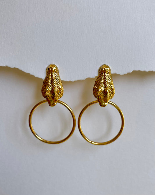 Pendientes cocodrilo