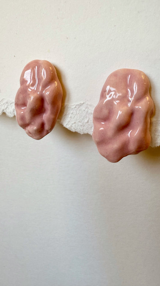 Pendientes chicles de fresa