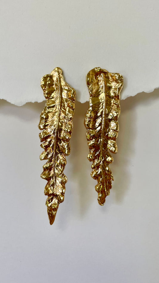 Fern earrings (pair) 